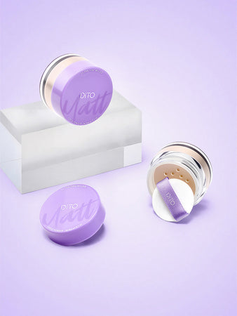 DITO Ultra-Fine Milled Loose Powder - Translucent & Banana Shades for Flawless, Long-Lasting Makeup